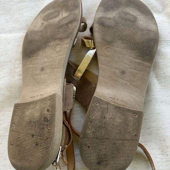 BARBARA BARBIERI Italian Leather Sandals 10 - Picture 4 of 6